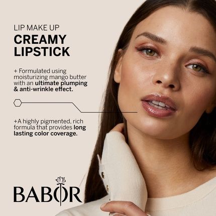 Babor Make Up Lip Colour Creamy Long-Lasting Moisturizing Lipstick 4G - Color 05 Powdery Peach