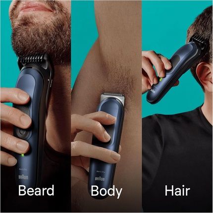 Braun All-In-One Style Kit Series 7 Mgk7410 10-In-1 Kit For Beard Trimmer Hair Manscaping Black
