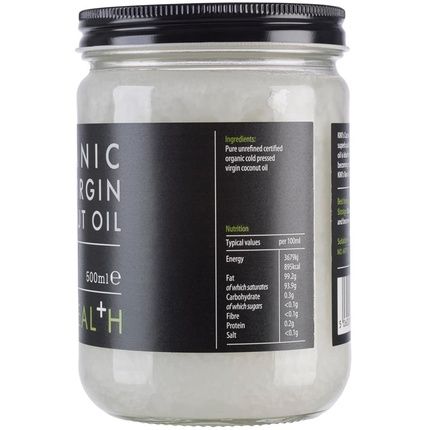 Kiki Health Organic 100% Raw Coconut Oil 500Ml