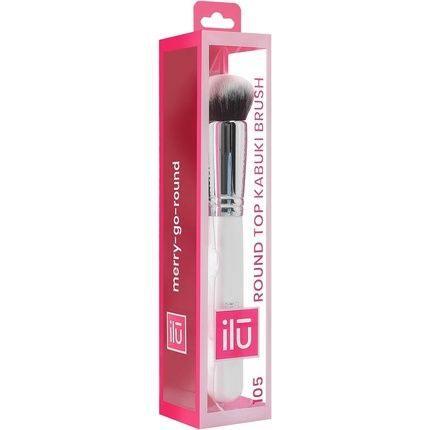 T4B 100 Series Ilu Kabuki Flat Brush For Face Makeup White 105 - Image 3