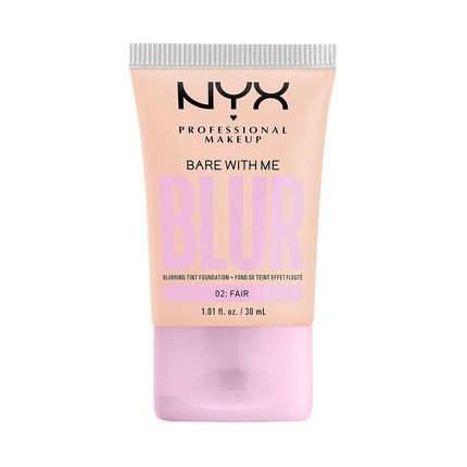 Nyx Professional Makeup Bare With Me Blur Skin Tint Foundation With Matcha, Glycerin & Niacinamide - Fair