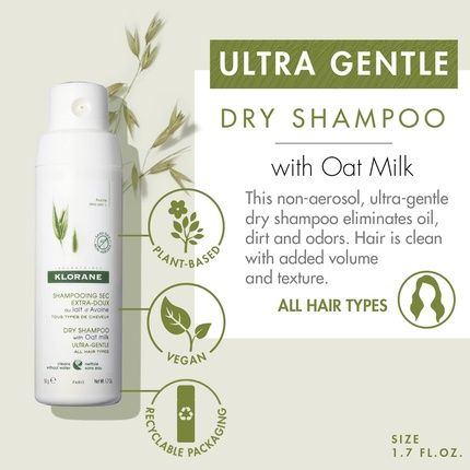 Klorane Ultra-Gentle Dry Shampoo With Oat Milk Powder 50Ml