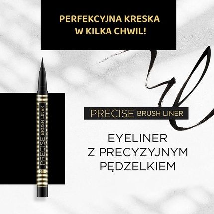 Eveline Cosmetics Precise Brush Liner - Long-Lasting Black