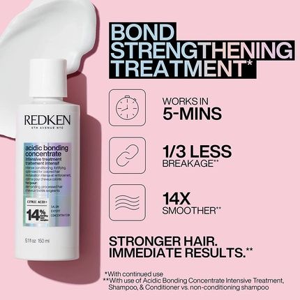 Redken Acidic Perfecting Concentrate Intensive Treatment With Heat Protection For Damaged Hair 150Ml