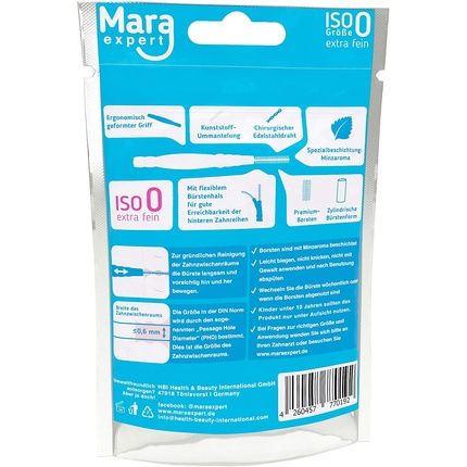 Mara Expert Interdental Brushes 0.4Mm Iso 0 Extra Fine Pink 32 Pack - Standard Dental Brushes Pack Of 32