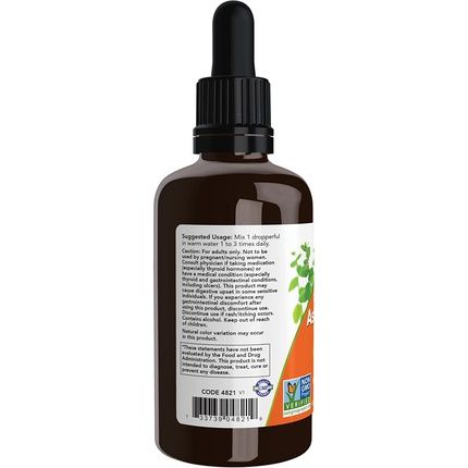 Now Ashwagandha Liquid Extract Organic Immune System Support 2 Fl Oz - Image 3