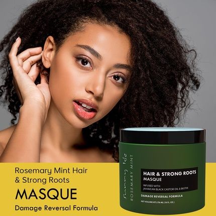 Sunny Isle Rosemary Mint Hair And Strong Roots Masque 16Oz Infused With Biotin