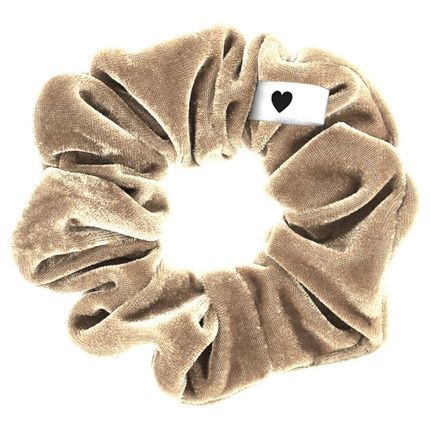 Bellody Velvet Scrunchies Strong Hold Exclusive Colors 1 Piece Champagne Beige