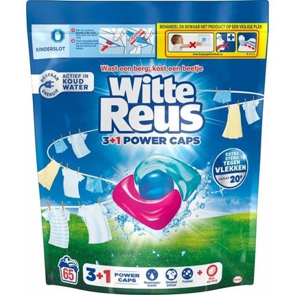 Witte Reus Laundry Detergent Capsules 31 Power Caps For White And Light Colors