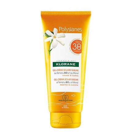 Klorane Tamanu Bio And Monoi Solar Gelcream Spf 30 For Face And Body 200Ml