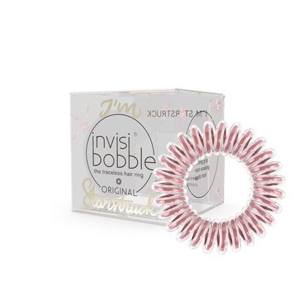 Invisibobble Original Hair Ties Sparks Flying I'M Starstuck Rose Metallic - Pack Of 3
