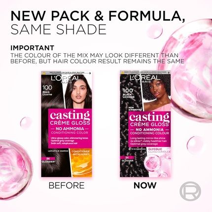 L'Oreal Paris Casting Creme Gloss Semipermanent Hair Dye Radiant & Natural - Image 3
