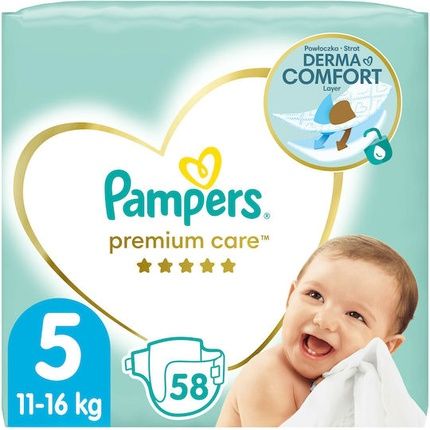 Pampers Premium Care Mega Size 5 2X58 Jumbo+ Diapers