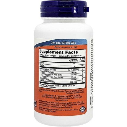 Now Foods Neptune Krill 1000Mg Double Strength 60 Softgels