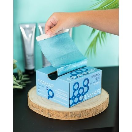 Framar Blue Pop Up Hair Foil Aluminum Foil Sheets For Highlighting 500 Sheets - Image 3