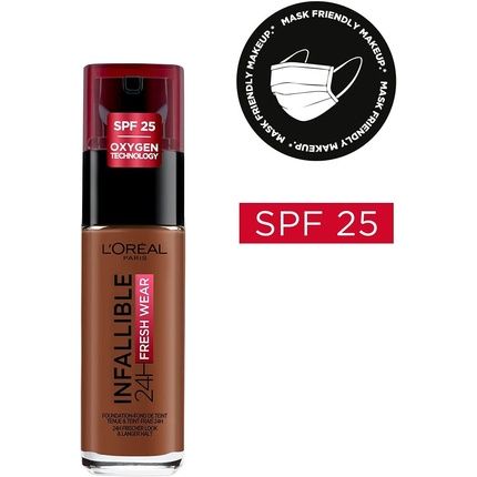 L'Oreal Paris Infallible 24Hr Freshwear Liquid Foundation 30Ml 380 Espresso