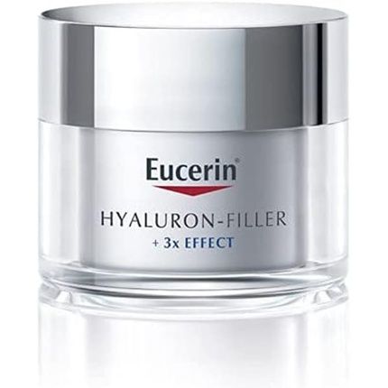 Eucerin Hyaluron-Filler+ 3X Effect Day Cream Spf 15 For Dry Skin 50Ml - Pack Of 3