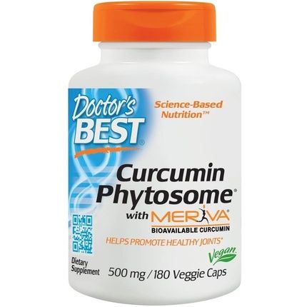 Doctor'S Best Phytosome Curcumins With Meriva 500Mg 180 Vegetarian Capsules