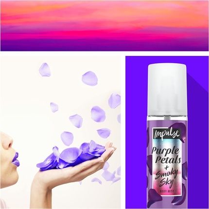 Impulse Purple Petals + Smoky Sky Body Mist Fragrance Spray 150Ml - Image 3
