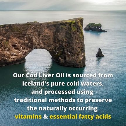Garden Of Life Olde World Icelandic Cod Liver Oil Liquid Lemon Mint Flavor 1000Mg Omega 3 Fish Oil 47 Servings 8 Fl Oz - Image 3