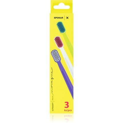 Spokar Soft Toothbrushes - Pack Of 3
