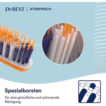 Dr. Best Breath Fresh Medium Toothbrush Value Pack With 2-In-1 Toothbrush - Image 3
