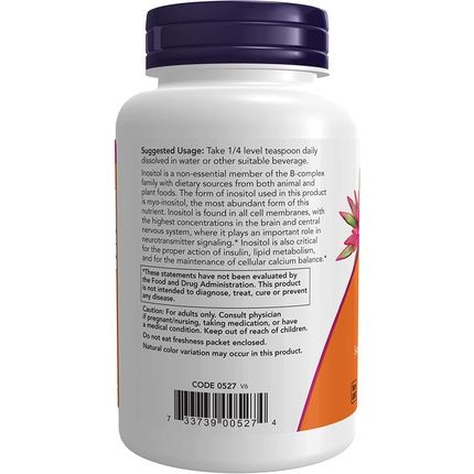 Now Inositol Powder Neurotransmitter Signaling Cellular Health 4Oz - Image 3
