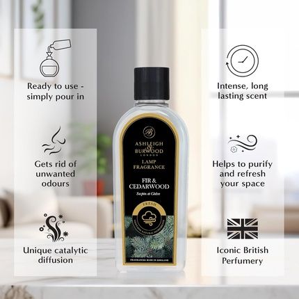 Ashleigh & Burwood Fir & Cedarwood Lamp Fragrance 500Ml Luxury Home Scent - Image 3