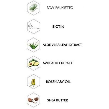 Regrowz Thickening Shampoo With Saw Palmetto, Biotin, Rosemary Oil, Coconut, Almond And Holy Basil Enriched With Natural Dht Blockers 225Ml