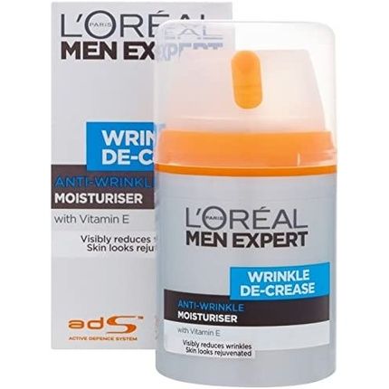 Loreal Men Expert Wrinkle De-Crease Anti-Wrinkle Moisturiser 50Ml