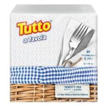 Tenderly 2X Napkins 38X38 2 Ply All At The Table Decorated Made In Italy