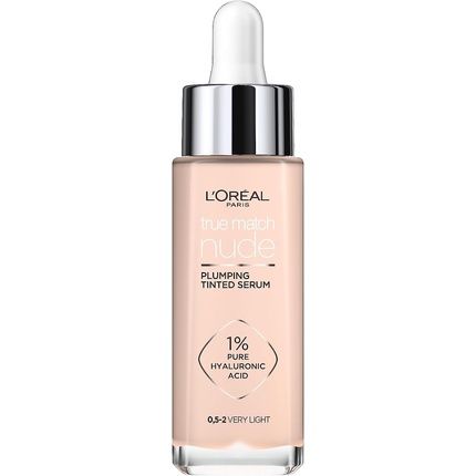 L'Oreal Paris True Match Tinted Serum Foundation With Hyaluronic Acid 30Ml Shade 0.5-2 Very Light