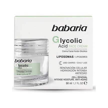 Babaria Glycolic Acid Face Cream 50Ml - Image 3