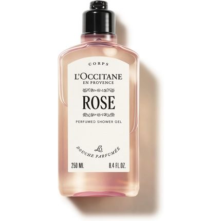 L'Occitane Rose Shower Gel 250Ml Floral Body Wash With Romantic Rose Scent