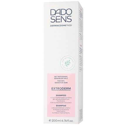 Dado Sens Extroderm Shampoo 200Ml Soothing Gentle Cleansing For Dry, Flaky, And Sensitive Scalp - Therapy Companion For Neurodermatitis And Psoriasis