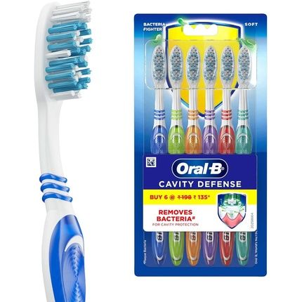 Oral-B Cavity Defense Soft Manual Toothbrush For Adults - Soft Bristles