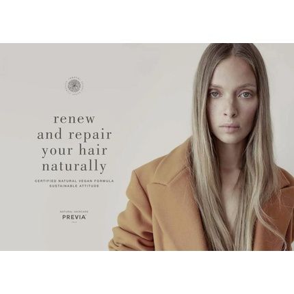 Previa Smoothing Organic Almond & Linseed Oil Taming Sleek Hair Conditioner 200Ml - Image 3