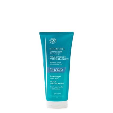 Ducray Keracnyl Gel Cleanser 200Ml Cleanses And Purifies Oily Skin Prone To Acne - Image 4