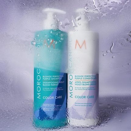 Moroccanoil Blonde Shampoo & Conditioner Half-Liter Set - Image 3