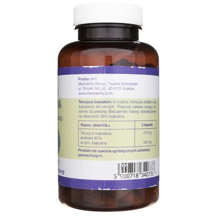 Medverita Bajkalina 85% Baikal Skullcap Extract 120 Capsules