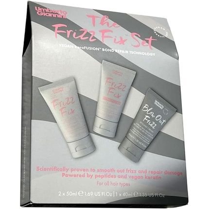 Umberto Giannini The Frizz Fix Travel Hair Set For Dry & Damaged Hair Shampoo