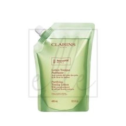 Clarins Purifying Toning Lotion 400Ml Refill For Mixed To Oily Skin - Image 3