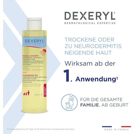 Dexeryl Washing Oil Travel Size 200Ml Soothing Scratch-Resistant Very Dry