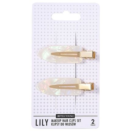Sister Young Lily Makeup Hair Clips Set Mermaid 2 Pieces