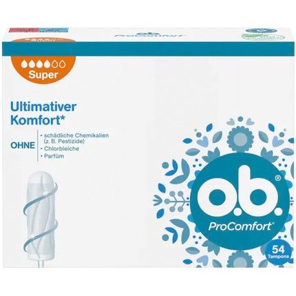 Ob Tampons Pro Comfort Super 54 Count
