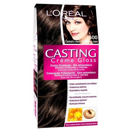 L'Oreal Paris Casting Creme Gloss Color Bath 500 Light Chestnut Brown - Image 3