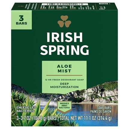 Colgate Pa Irish Spring Deodorant Soap Bar With Aloe 310G