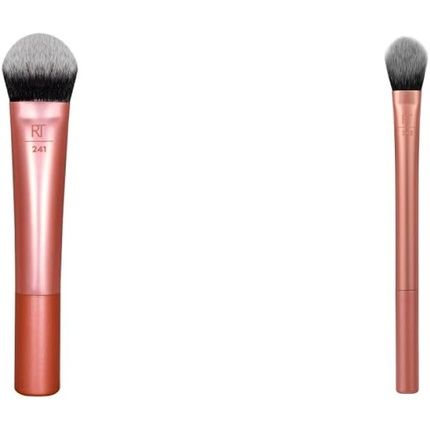 Real Techniques Seamless Complexion Makeup Brush For Liquid And Cream Foundations And Brightening Concealer Makeup Brush