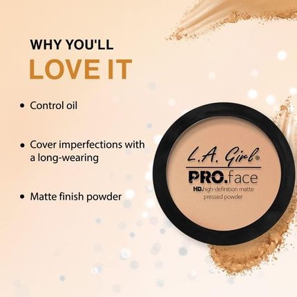 La Girl Pro Face High Definition Matte Powder 06 Buff