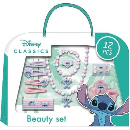 Stitch Children'S Beauty Set Multicoloured With 6 Scrunchies, 1 Fabric Scrunchie, 4 Hair Clips, 2 Necklaces, Ring And Stickers - Image 3